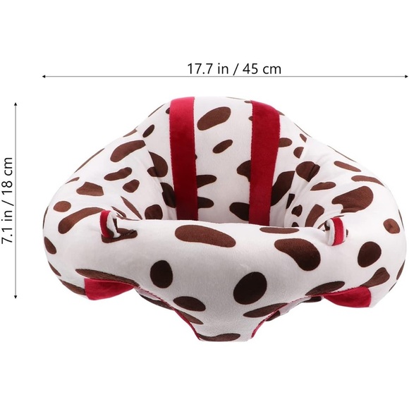 Nine Months Sober Baby Sofa Sitting Support Pillow, Cow Black and White Print - Picture 5 of 15
